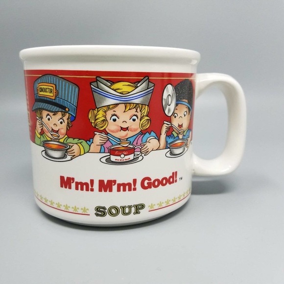 VTG 1993 Campbell's Soup Kids Career Multi Nationality Mugs Pair 14oz - Picture 1 of 9